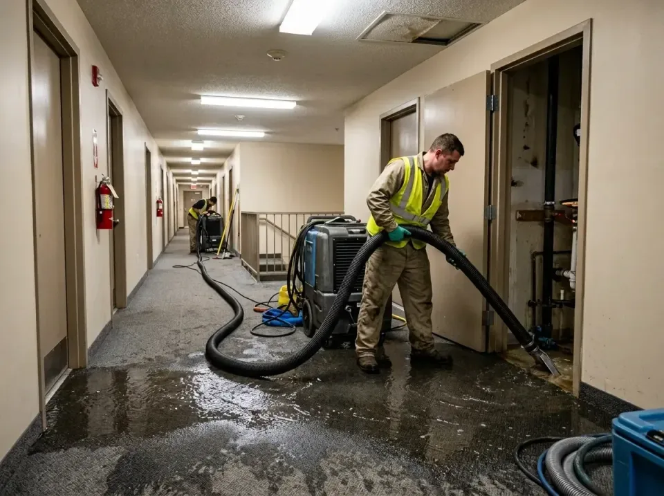 multi-unit-apartment-hallway-f-005 — frequently asked questions, Emergency Burst Pipe Water Extraction & Removal in George M…